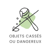 le petit lieu articles non repris objets cassés ou dangereux